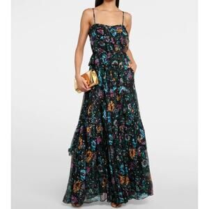 Ulla Johnson Colette ruffled silk maxi dress $1100